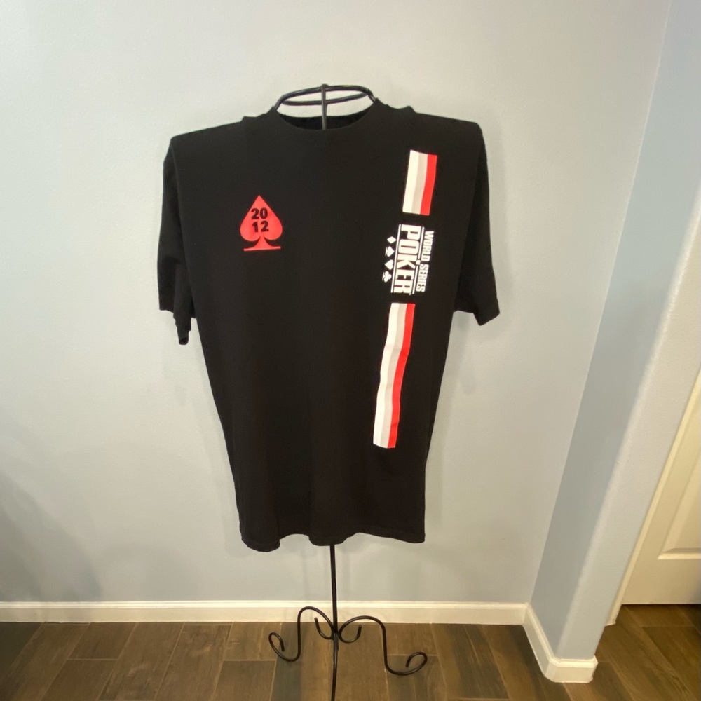 World Series of Poker black t-shirt